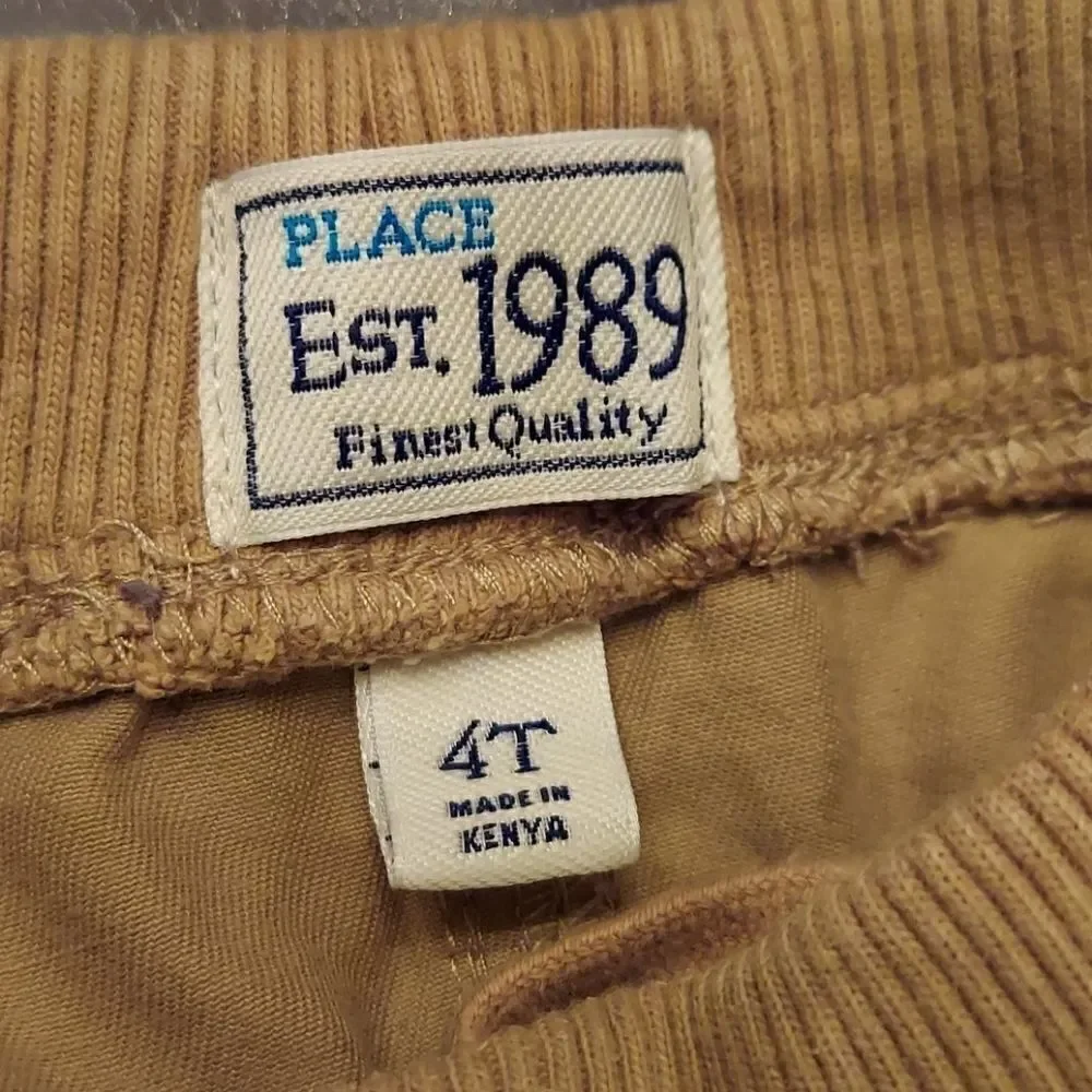 Children's Place Khaki Cargo Pull-On Pants Sz 4T